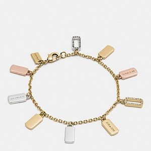 Coach hang tag Charm bracelet